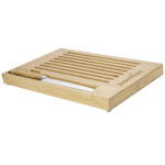 Pao bamboo cutting board with knife – Natural with logo