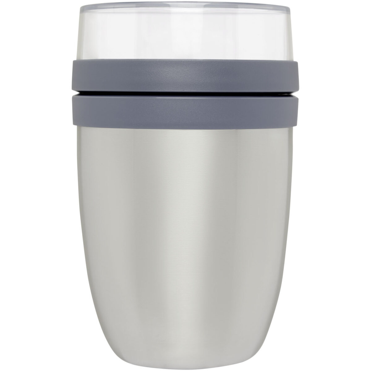 Mepal Ellipse insulated lunch pot – Silver front view