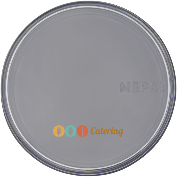 Mepal Ellipse insulated lunch pot – Silver with logo