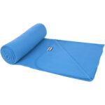 Willow GRS RPET polar fleece blanket – Process blue extra view