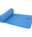 Willow GRS RPET polar fleece blanket – Process blue with logo