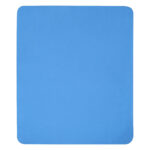 Willow GRS RPET polar fleece blanket – Process blue front view