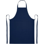Orissa 200 g/m² organic cotton apron – Navy front view