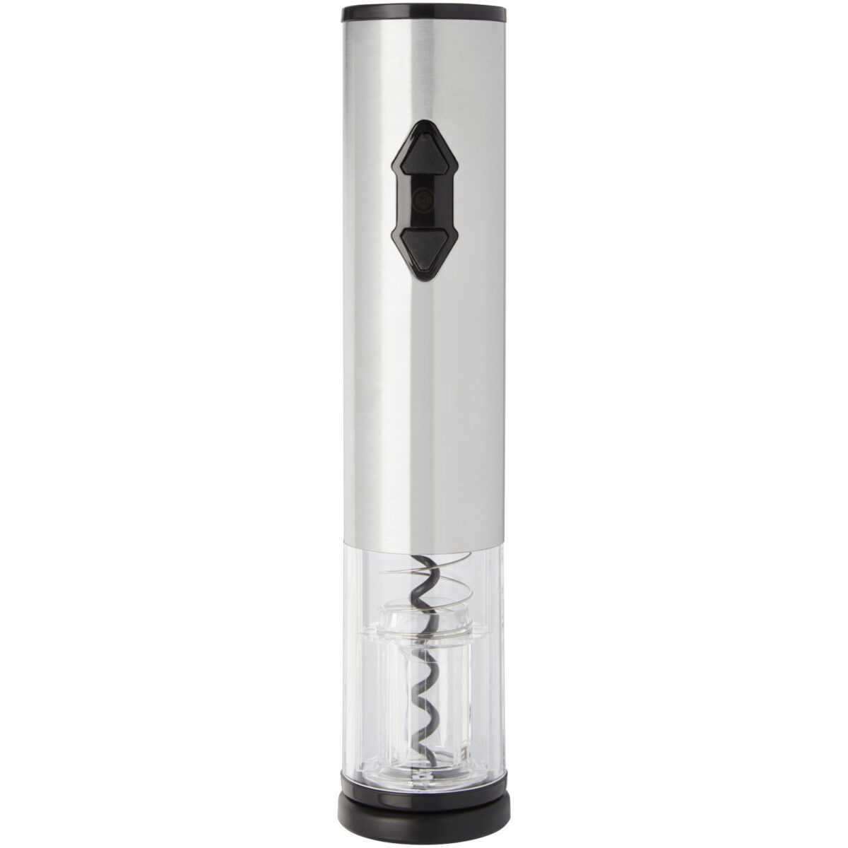 Pino electric wine opener with wine tools – Silver front view