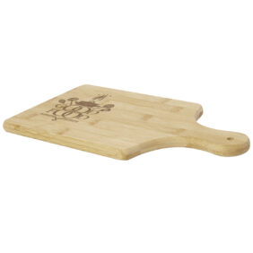 Quimet bamboo cutting board – Natural with logo