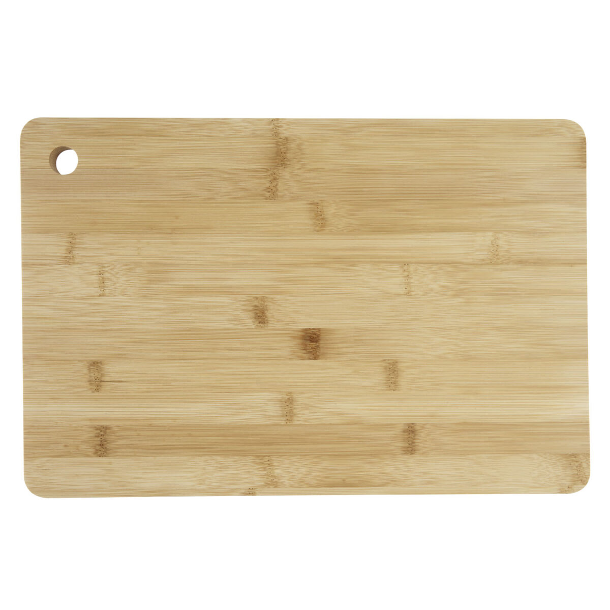 Harp bamboo cutting board – Natural back view
