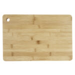 Harp bamboo cutting board – Natural back view