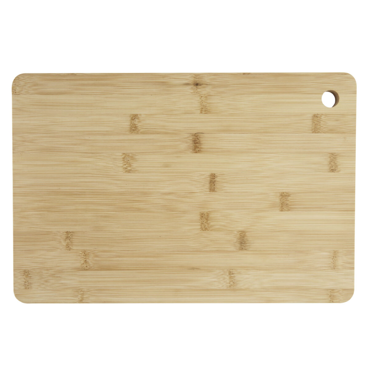 Harp bamboo cutting board – Natural front view