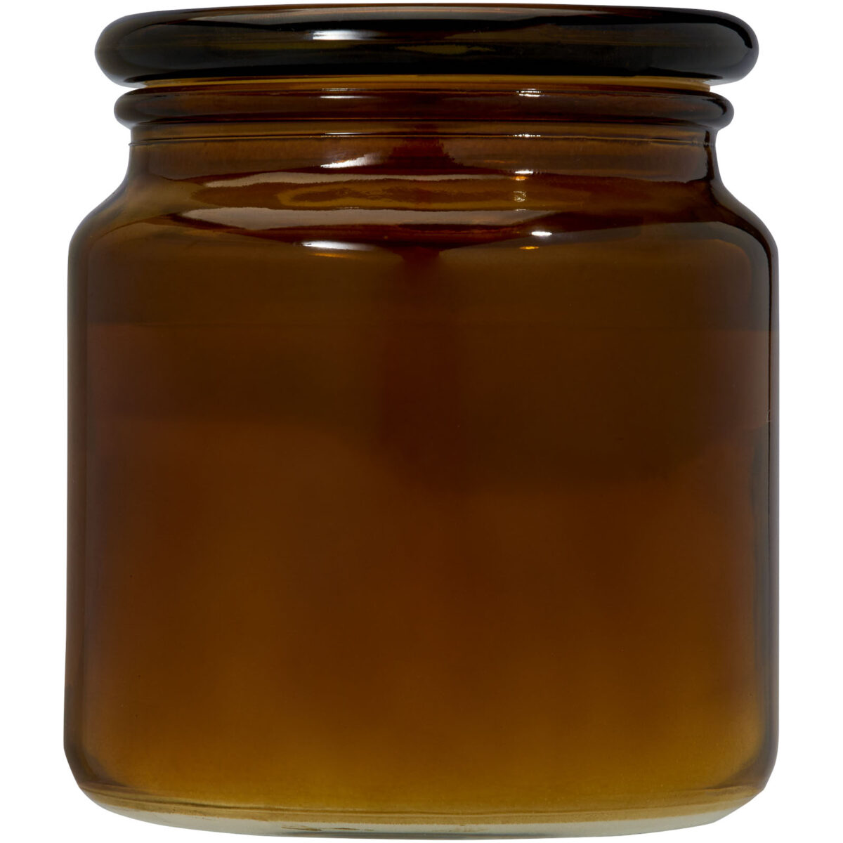 Wellmark Let's Get Cozy 650 g scented candle - cedar wood fragrance – Amber heather back view