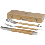 Assadus 3-piece BBQ set – Natural with logo