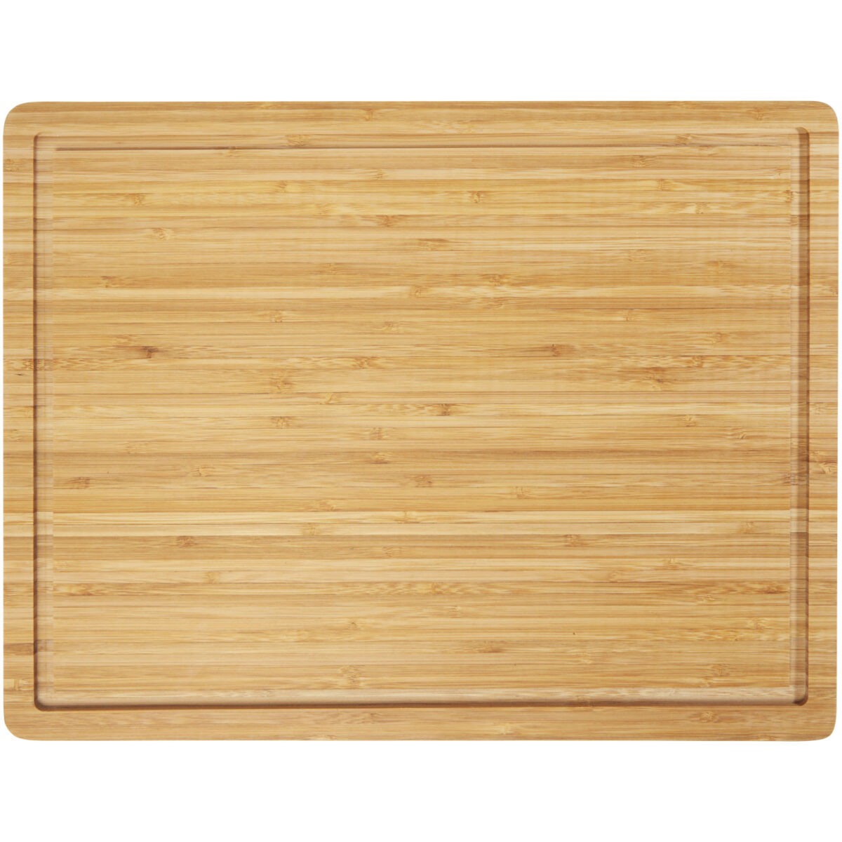 Fet bamboo steak cutting board – Natural front view