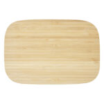 Tite stainless steel lunch box with bamboo lid – Natural front view