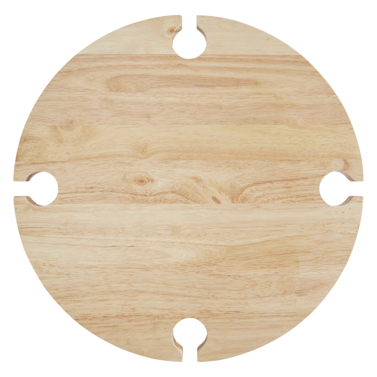 Soll foldable picnic table – Natural front view