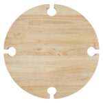 Soll foldable picnic table – Natural front view