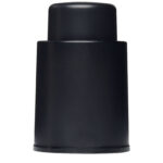 Sangio wine stopper – Solid black back view
