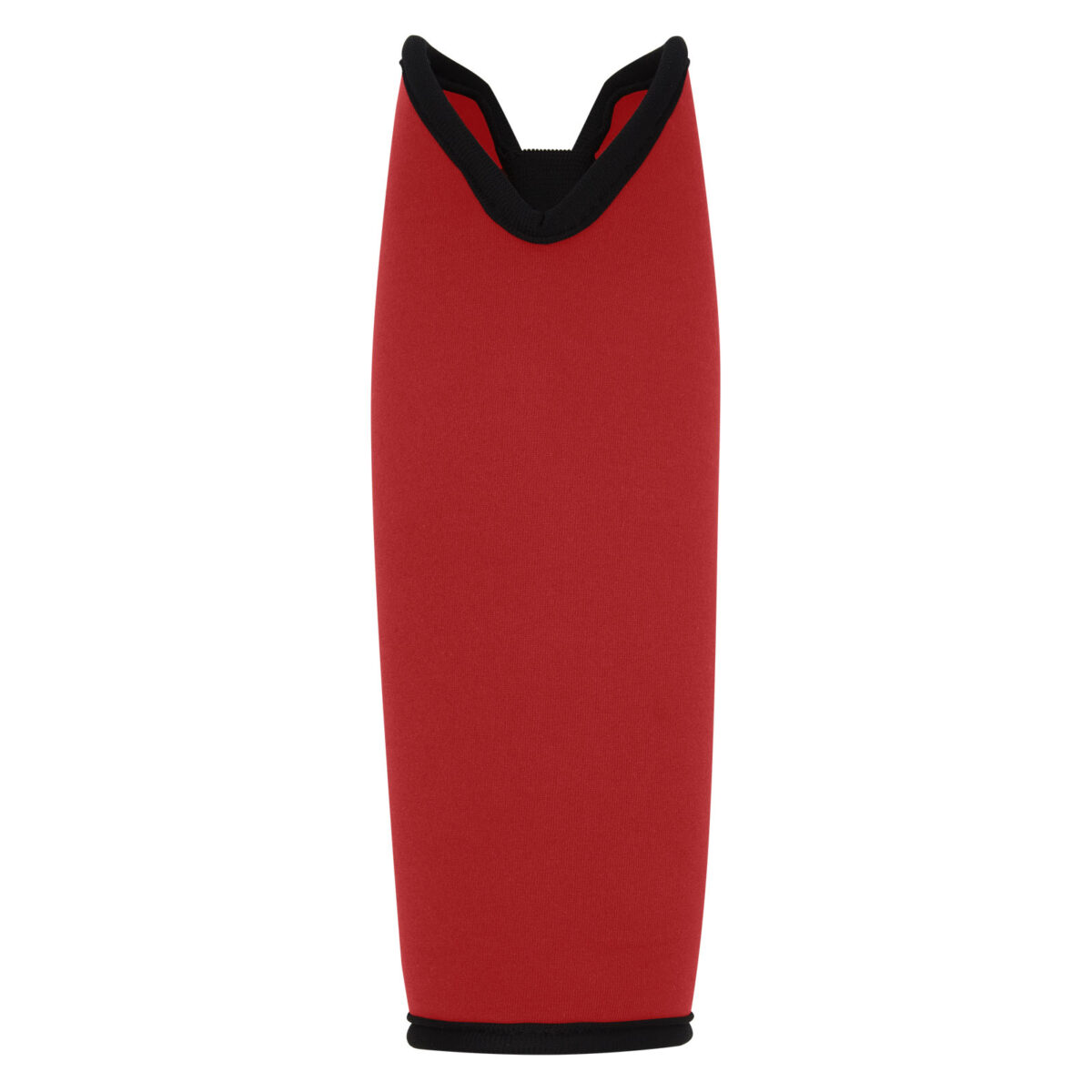 Noun recycled neoprene wine sleeve holder – Red front view
