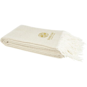 Zinnia summer blanket – Beige with logo