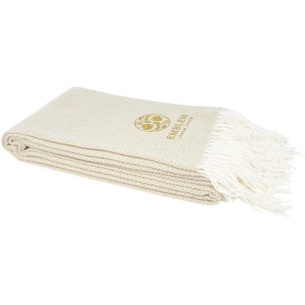 Zinnia summer blanket – Beige with logo