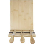 Mancheg bamboo magnetic cheese board and tools – Natural extra view