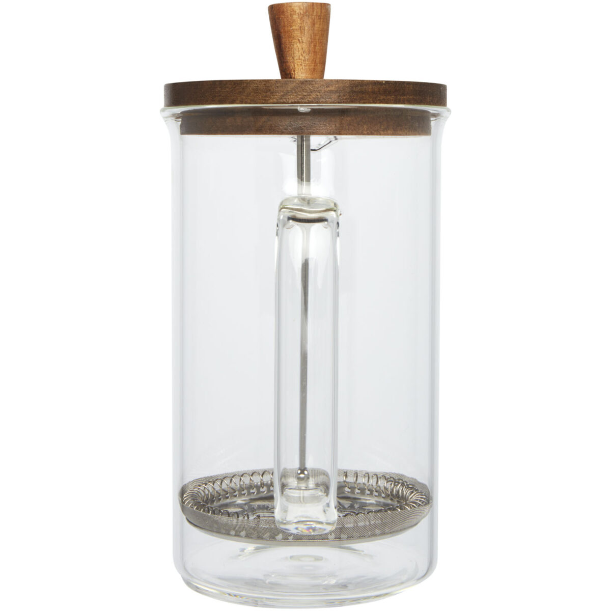 Ivorie 600 ml coffee press – Transparent back view