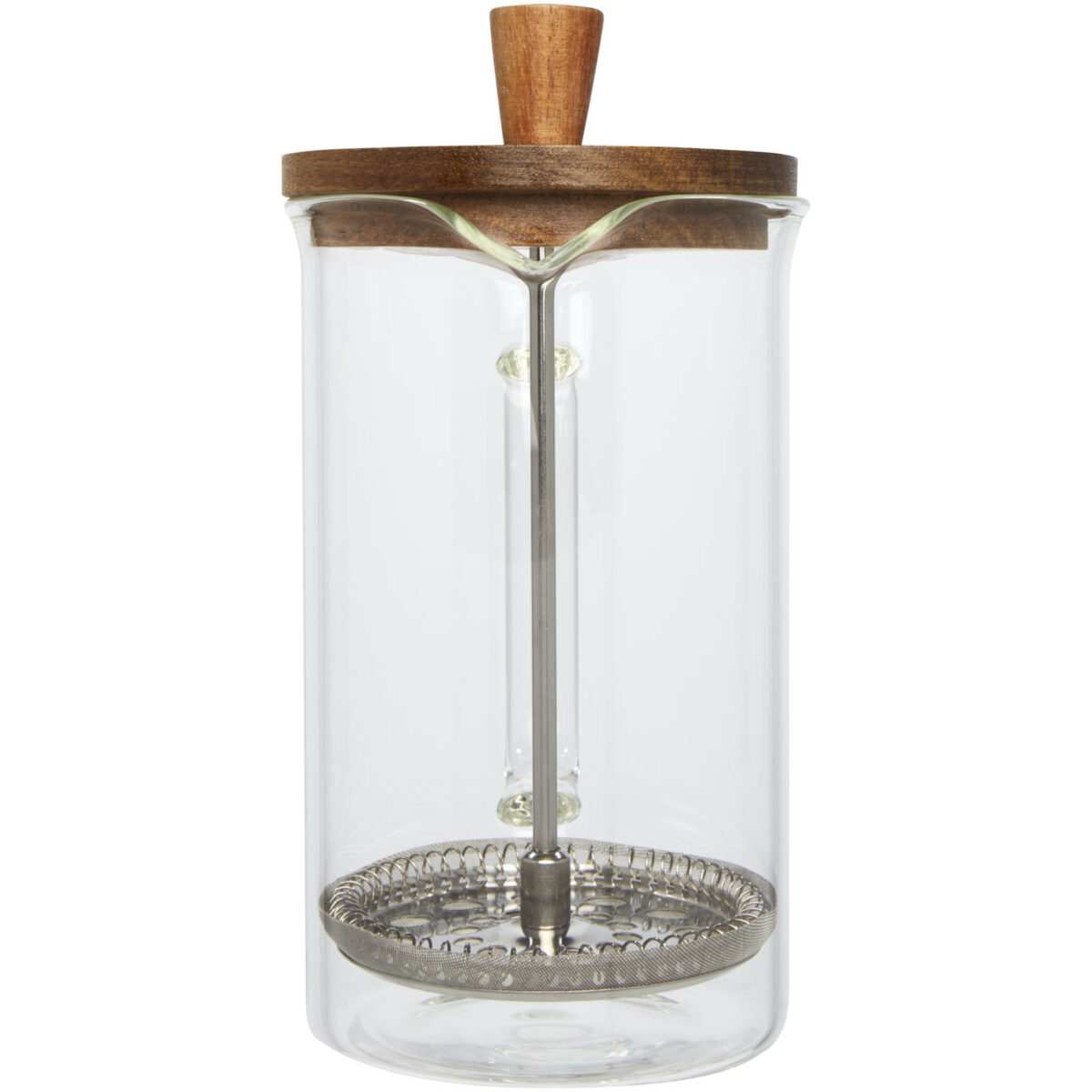 Ivorie 600 ml coffee press – Transparent front view