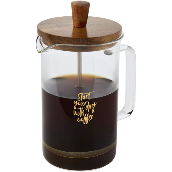 Ivorie 600 ml coffee press – Transparent with logo
