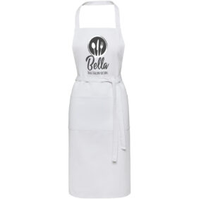Shara 240 g/m2 Aware™ recycled apron – White with logo