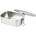 Titan recycled stainless steel lunch box – Silver extra view