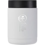 Doveron 500 ml recycled stainless steel insulated lunch pot – White with logo