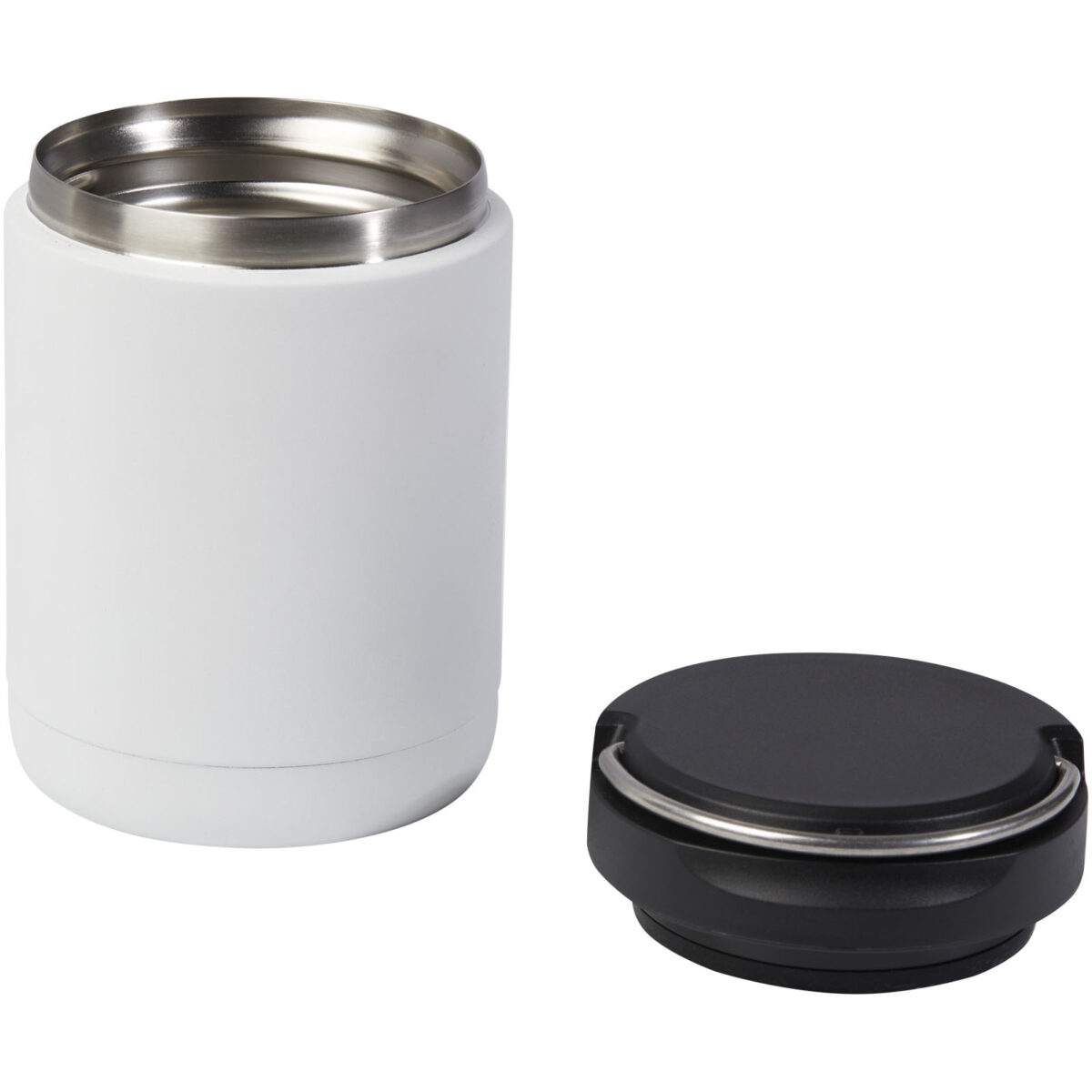 Doveron 500 ml recycled stainless steel insulated lunch pot – White extra view