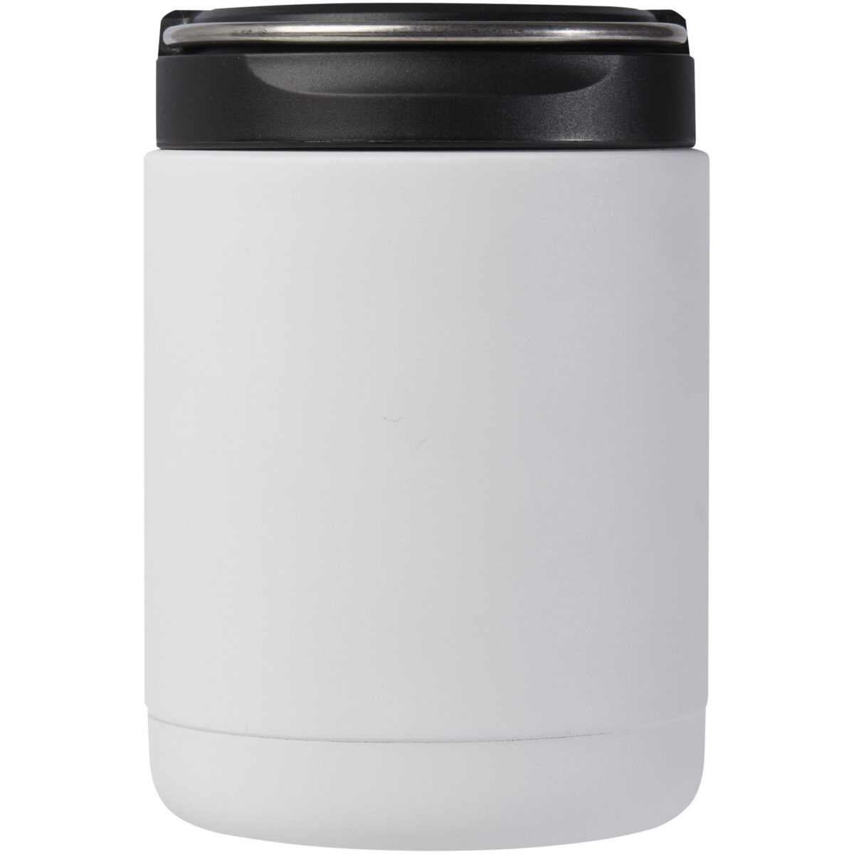 Doveron 500 ml recycled stainless steel insulated lunch pot – White front view