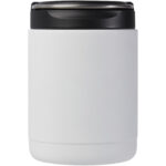 Doveron 500 ml recycled stainless steel insulated lunch pot – White front view