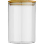 Boley 550 ml glass food container – Natural back view