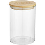Boley 550 ml glass food container – Natural with logo