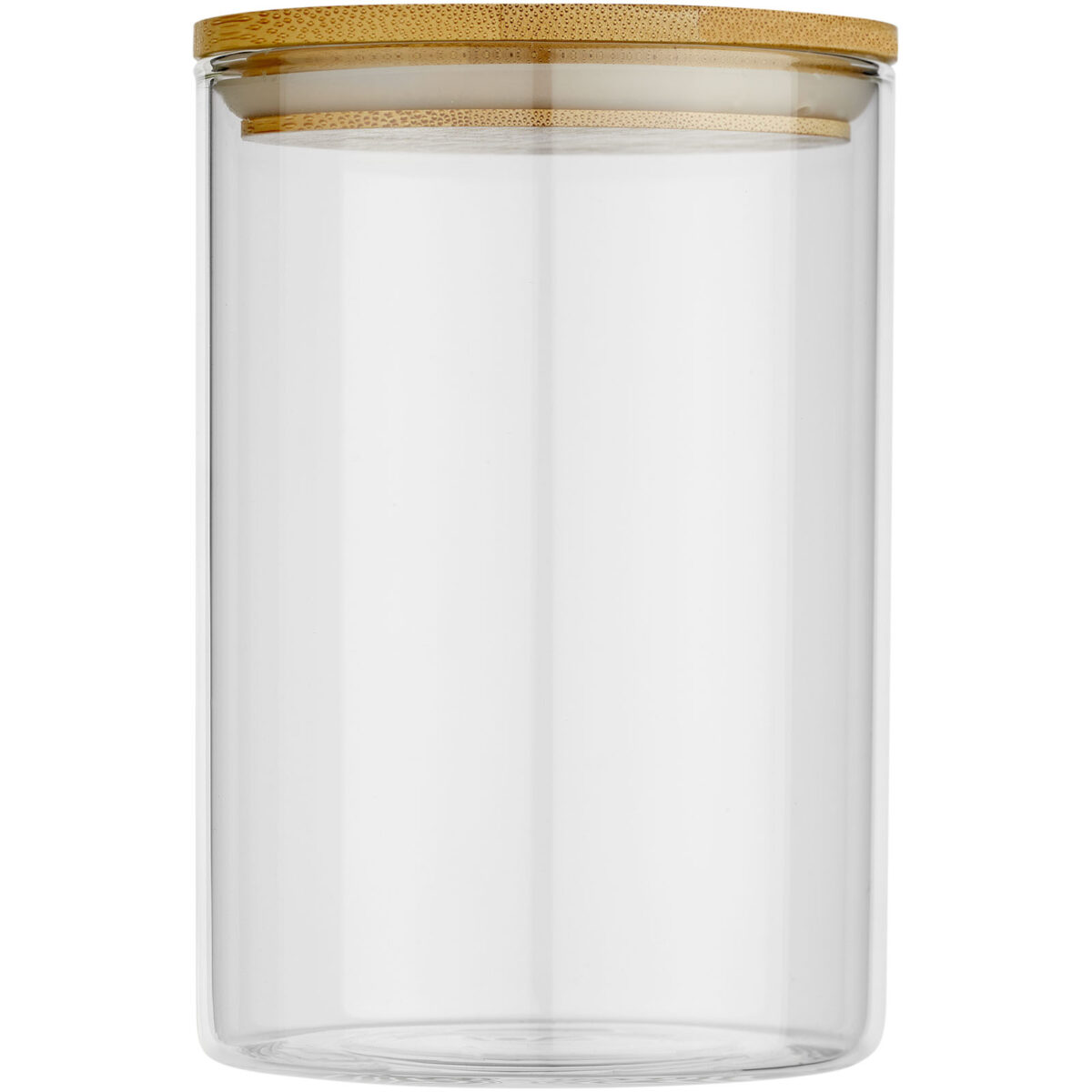Boley 550 ml glass food container – Natural front view