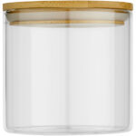 Boley 320 ml glass food container – Natural front view