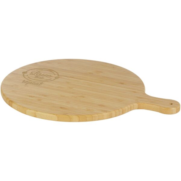 Delys bamboo cutting board – Natural with logo