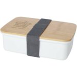Mangi 750 ml lunch box – White with logo
