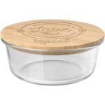 Vista 750 ml salad bowl – Natural with logo