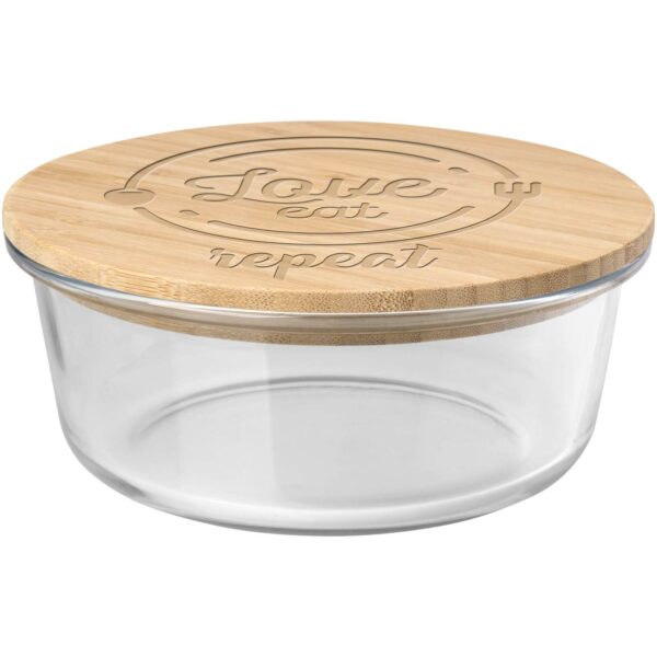 Vista 750 ml salad bowl – Natural with logo