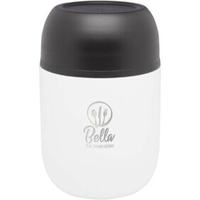 Supo 480 ml double-walled lunch pot – White with logo