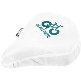 Jesse recycled PET bicycle saddle cover – White with logo