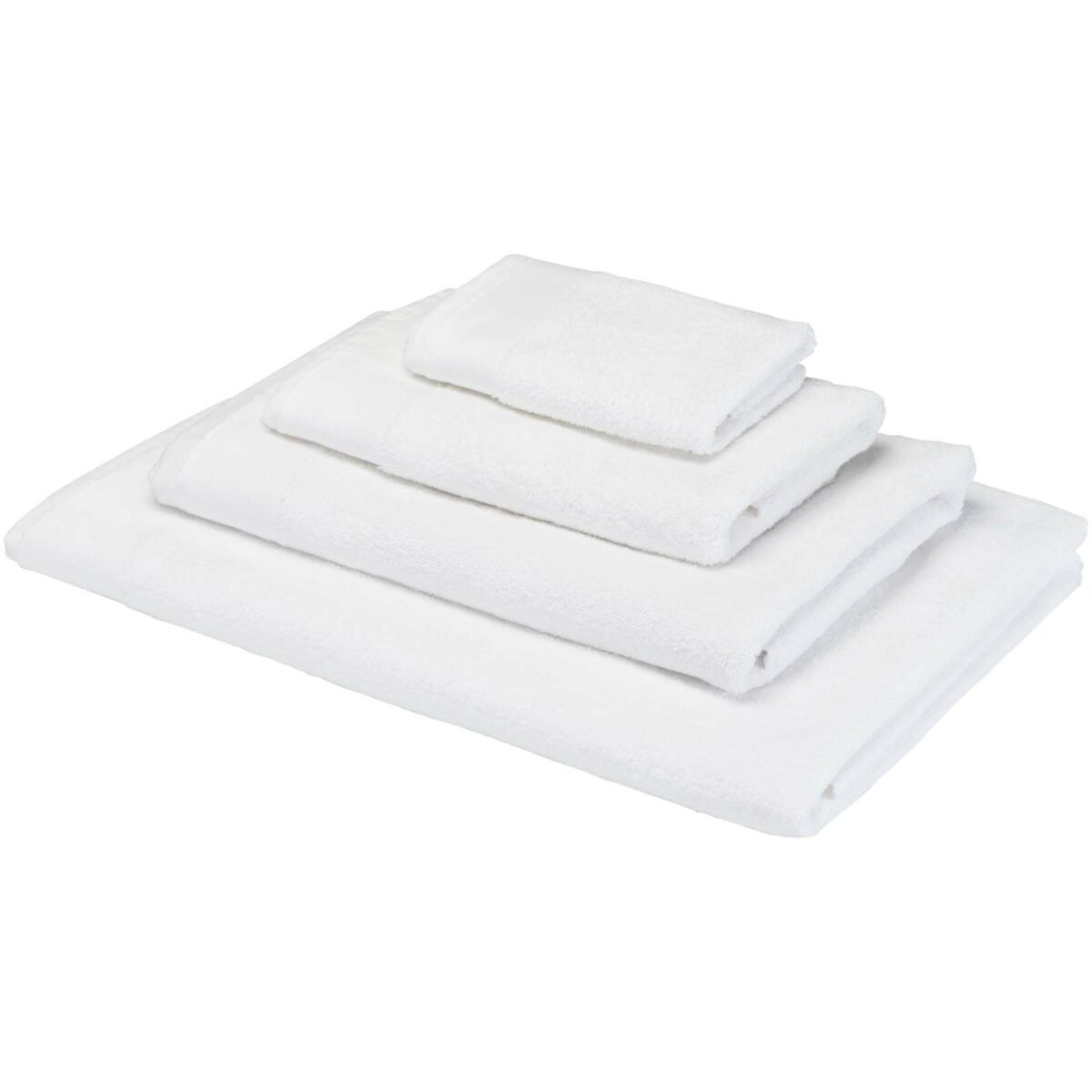 Nora 550 g/m² cotton towel 50x100 cm – White extra view