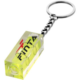 Leveler keychain – Transparent with logo