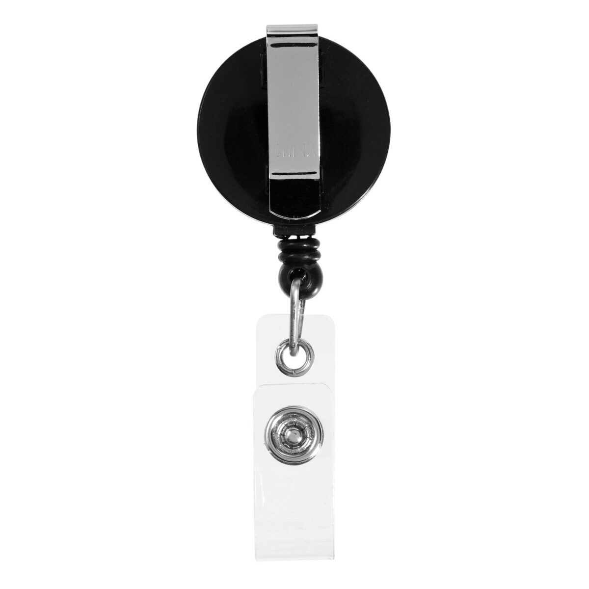 Lech roller clip – Solid black back view