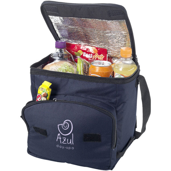 Stockholm foldable cooler bag 10L – Navy with logo