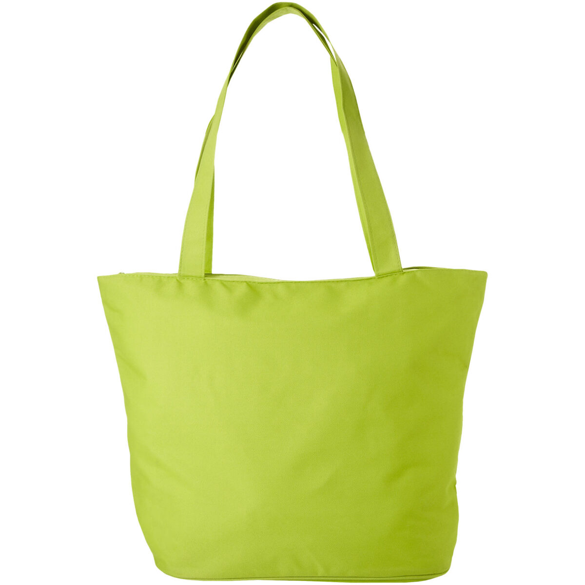 Panama zippered tote bag 20L – Lime front view