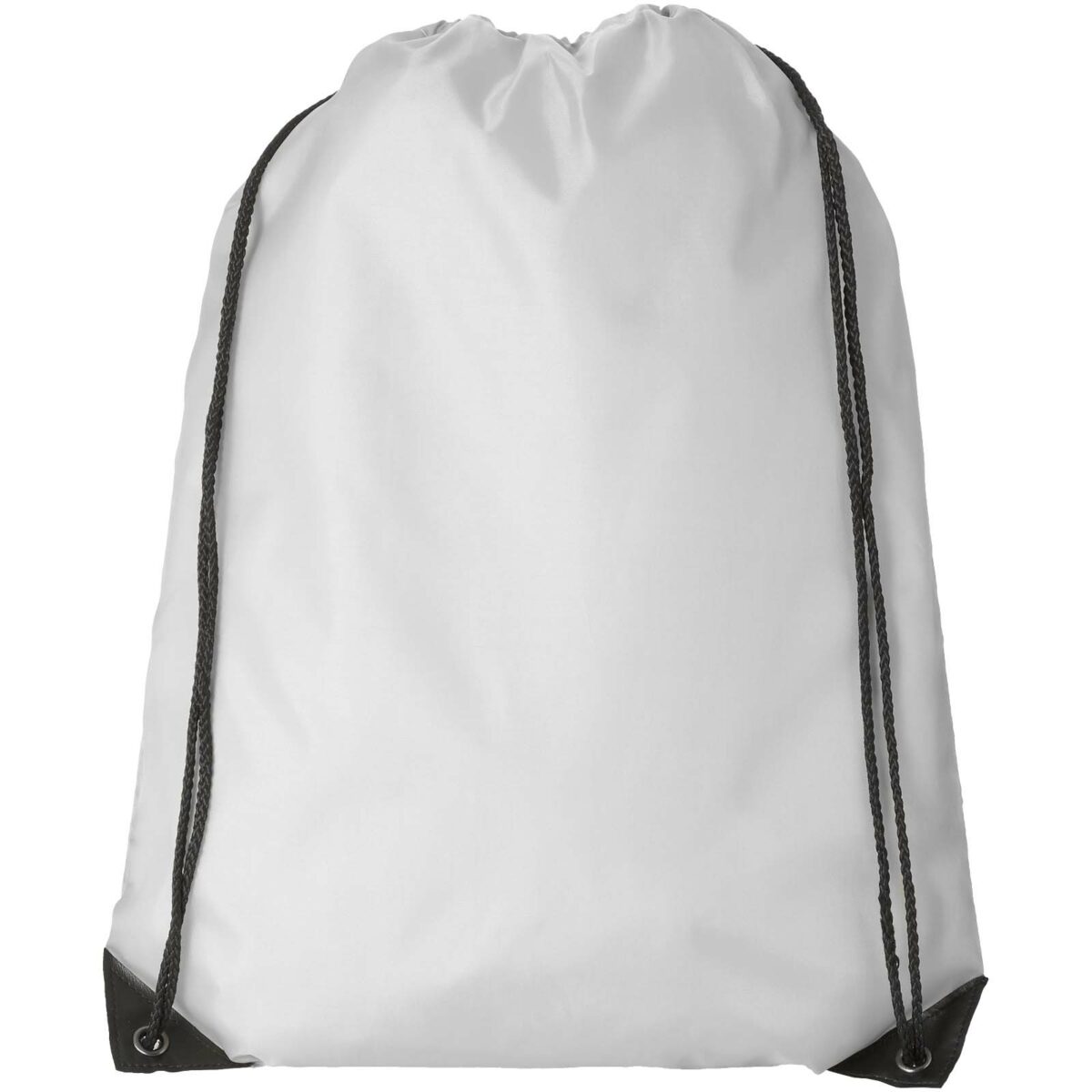Oriole premium drawstring bag 5L – White front view