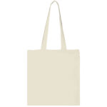 Carolina 100 g/m² cotton tote bag 7L – Natural front view