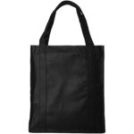 Liberty bottom board non-woven tote bag 29L – Solid black front view